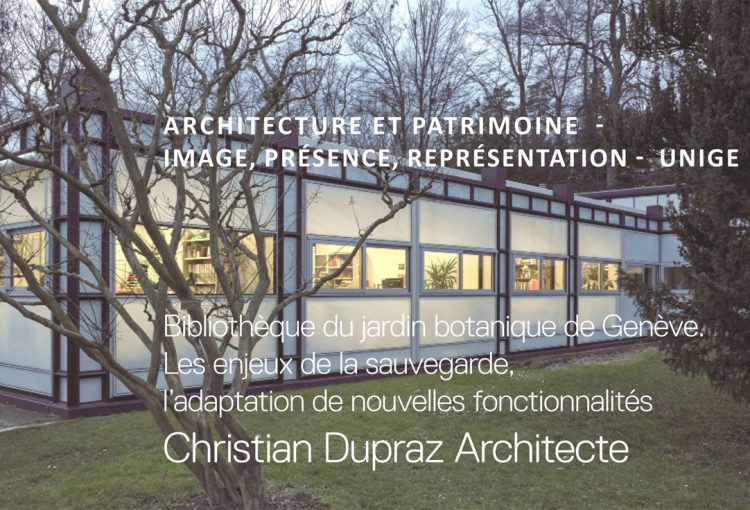 ©CHRISTIAN DUPRAZ ARCHITECTURE OFFICE_Conférence UNIGE CJB